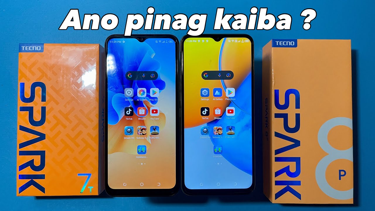 Tecno Spark 7t VS Spark 8p - Speed and Specs Comparison