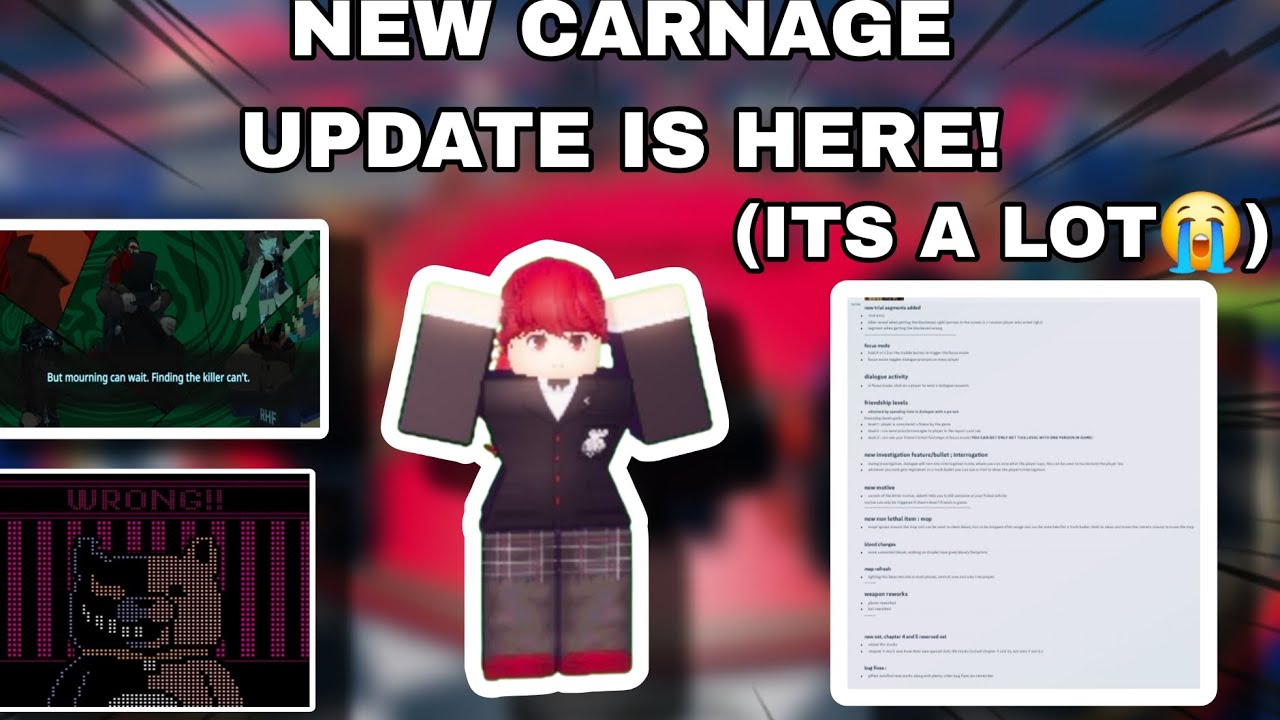 NEW CARNAGE UPDATE IS HERE AND ITS.... PEAK! FT: HIGHSCHOOL