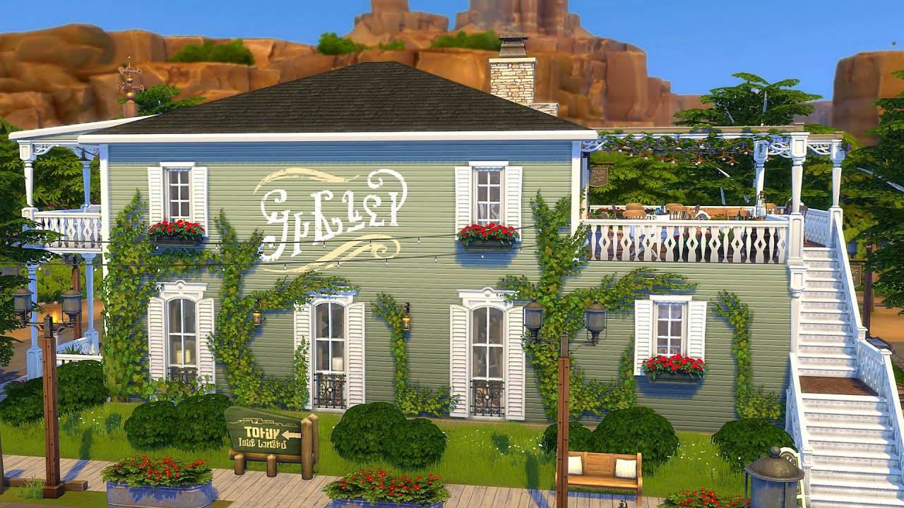 SALOON & Restaurant 🍷 || The Sims 4: Horse Ranch || Stop Motion (No CC)