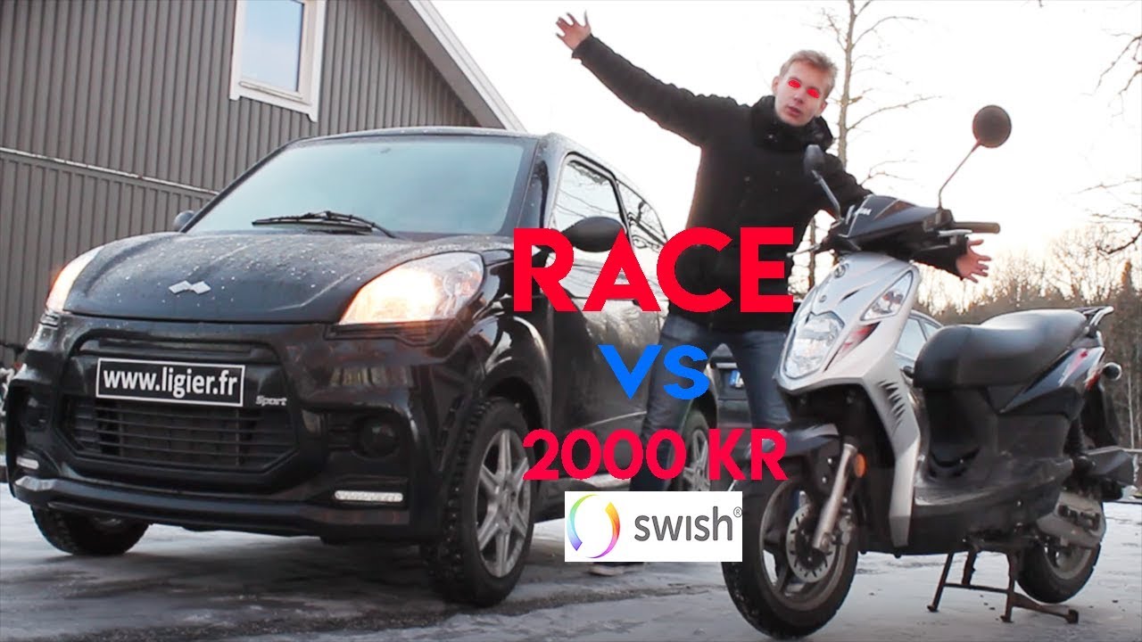 Mopedbil vs Moped tävling (2000 KR)