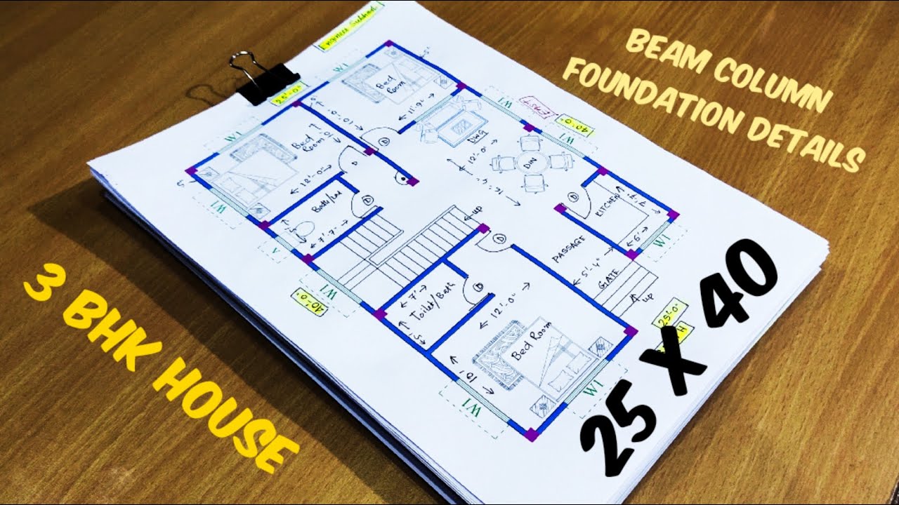 25 x 40 house plan II 25x40 ghar ka naksha II 25*40 home design