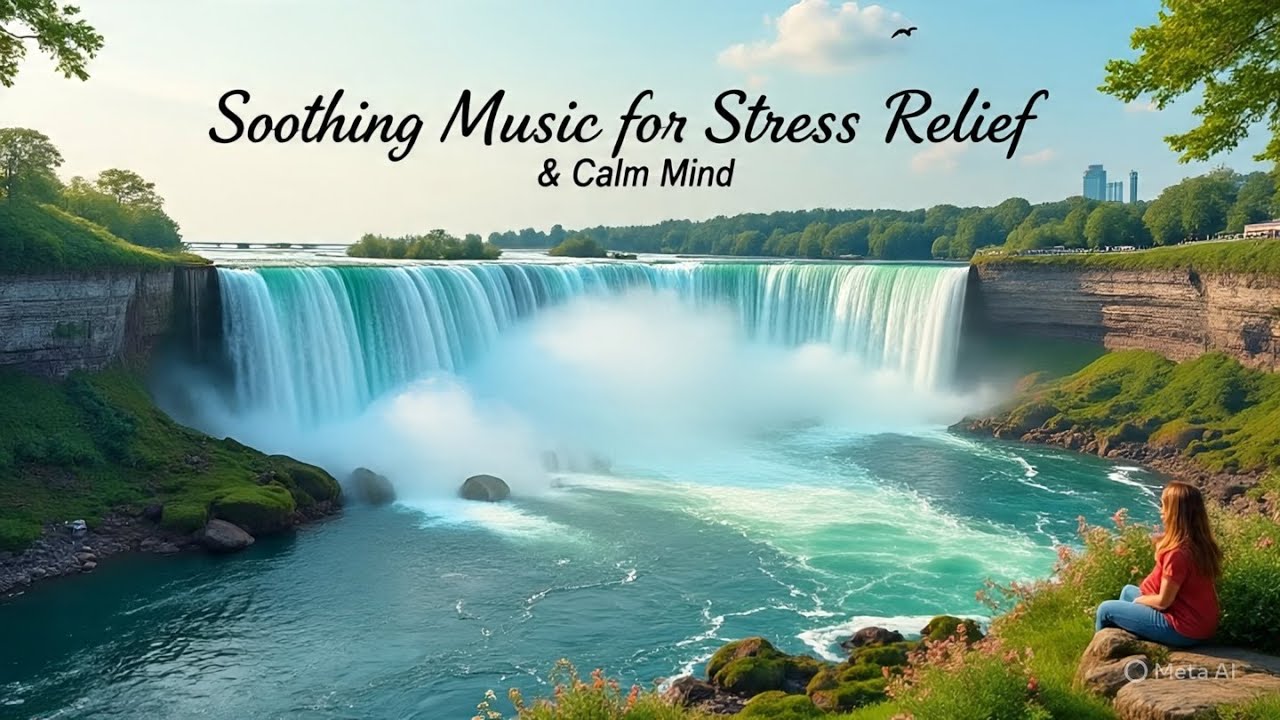Niagara Falls – Soothing Music for Stress Relief & Calm Mind | Beautiful Relaxing Music | Deep Sleep