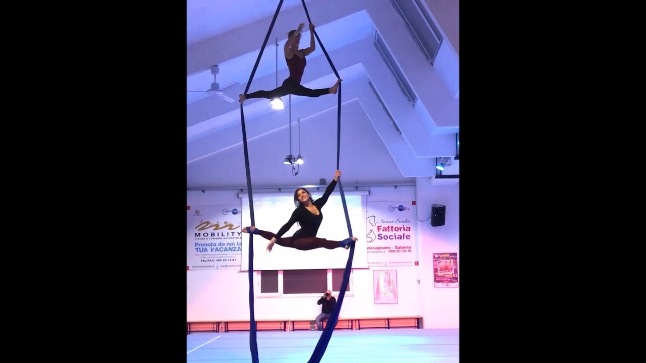 Aerial silk duo