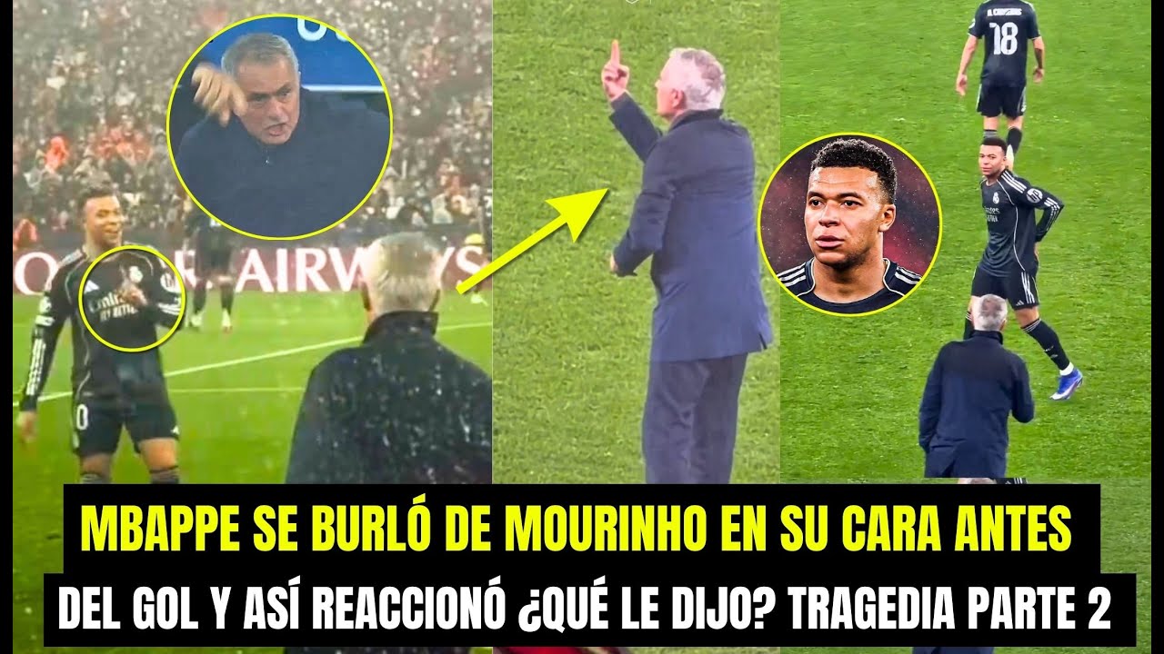 PARTE 2 - MIRA LO QUE NO SE VIÓ TRAGEDIA MADRID VS BENFICA MBAPPE SE BURLÓ EN LA CARA DE MOURINHO