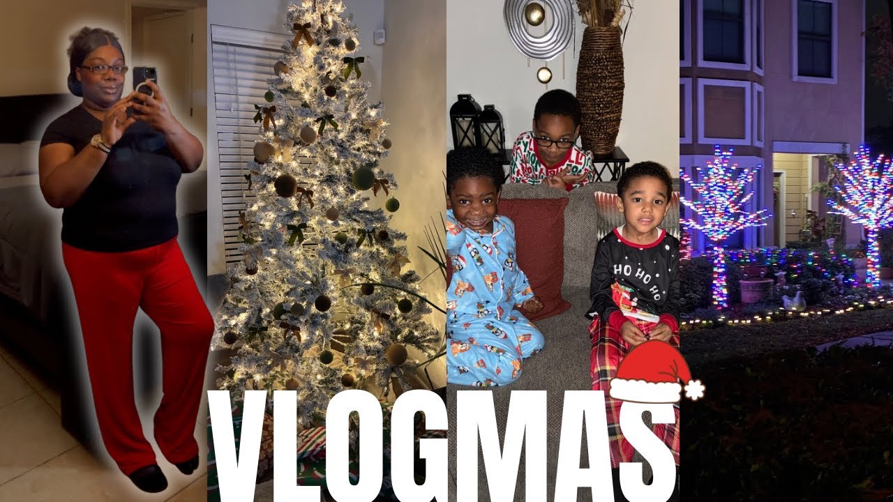 VLOGMAS🎄: PAJAMA CHRISTMAS PARTY 🎉+ CHRISTMAS 2025 🎅🏾+ ENJOYING SOME MUCH NEEDED FAMILY TIME!
