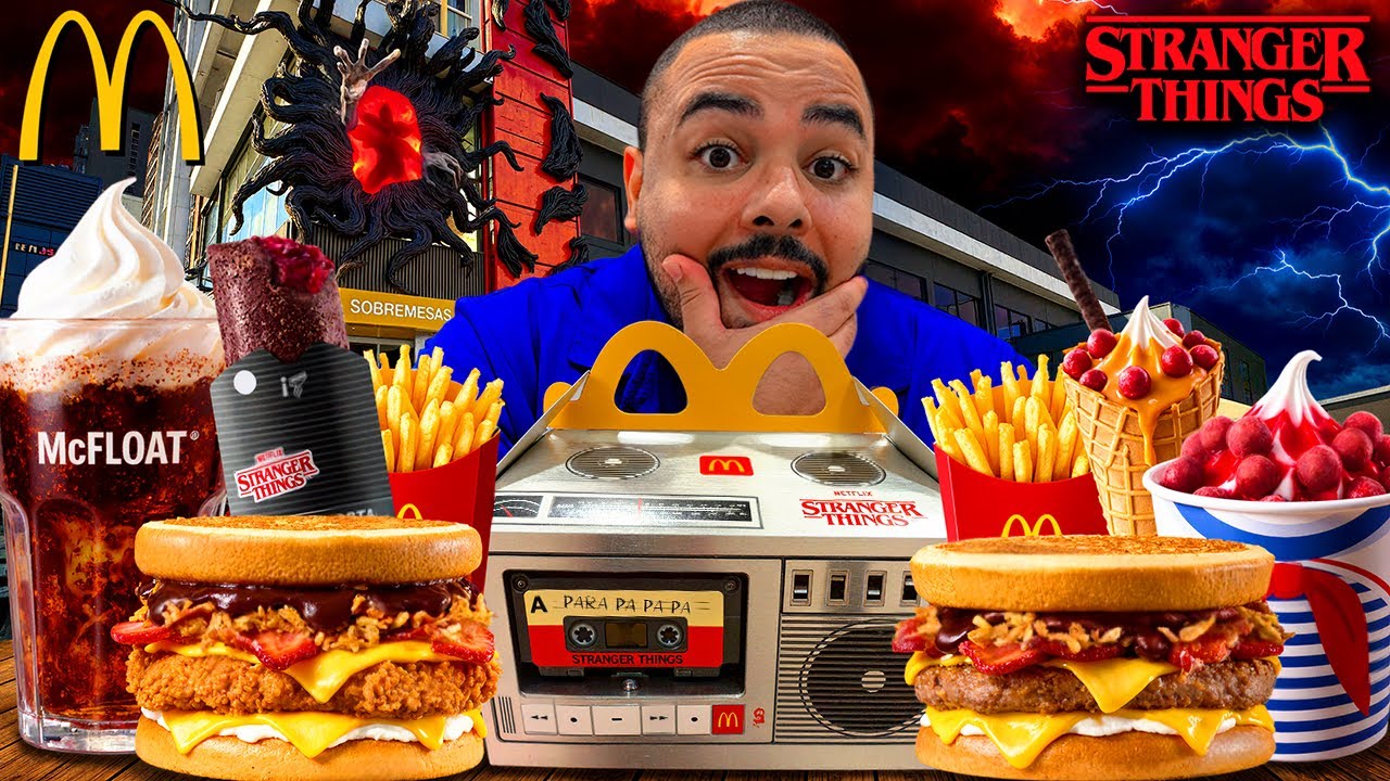 EXPERIMENTEI O MENU DO STRANGER THINGS NO McDONALD’S *virou meu favorito da vida