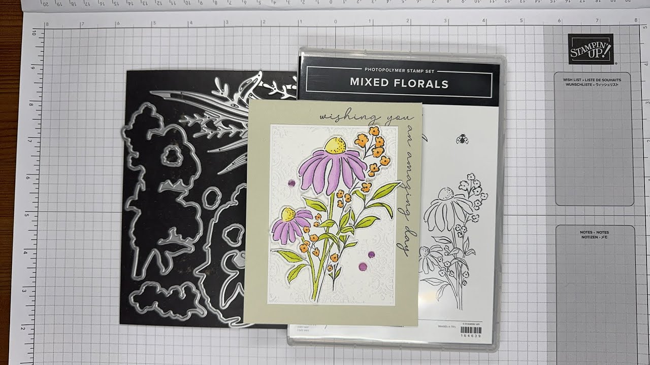 Stampin’ Up! Урок по созданию потрясающей открытки с миксом цветов #diy #papercrafting #foldablep...
