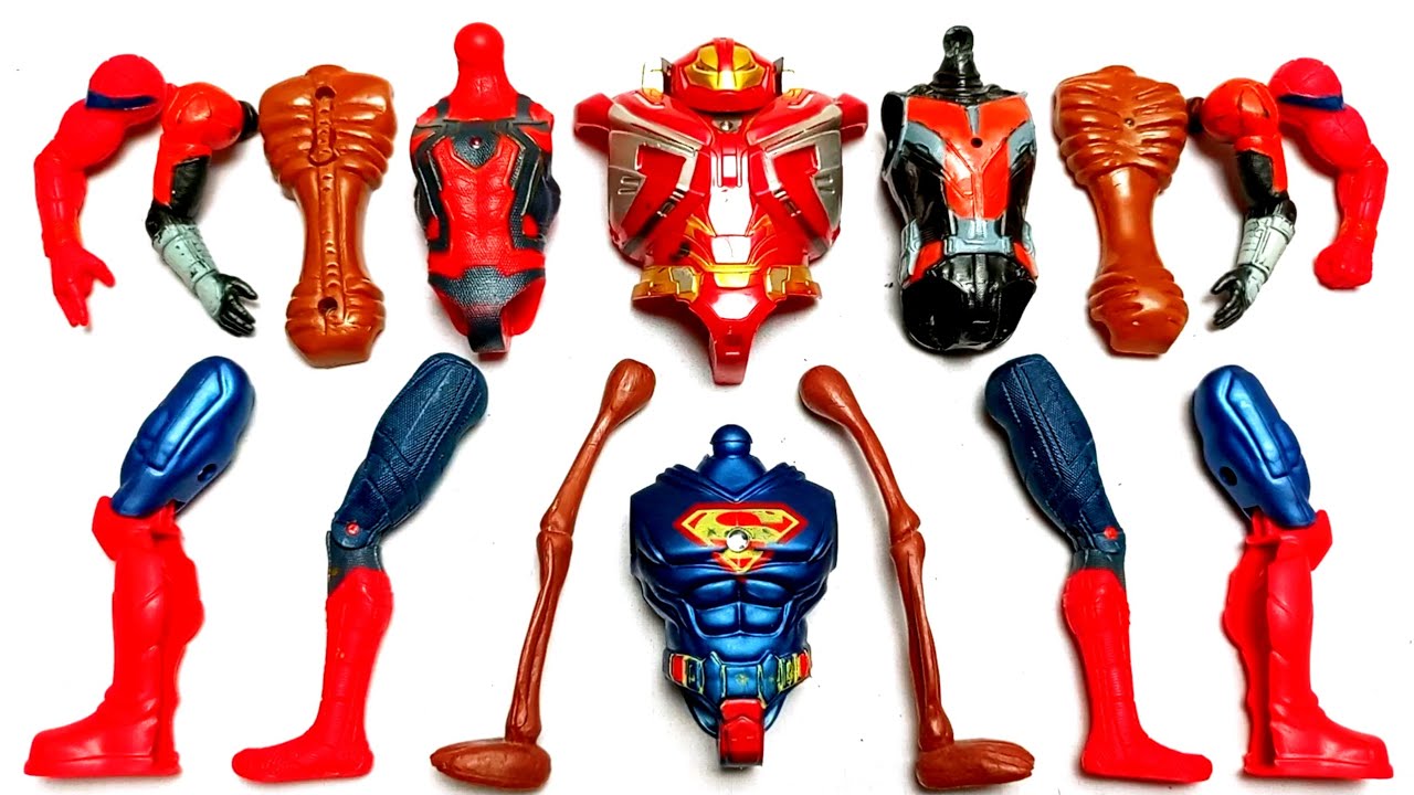 AVENGERS TOYS ASSEMBLE SPIDER-MAN HULK BUSTER ANT-MAN SUPERMAN AND SIREN HEAD AVENGERS ASSEMBLE TOYS