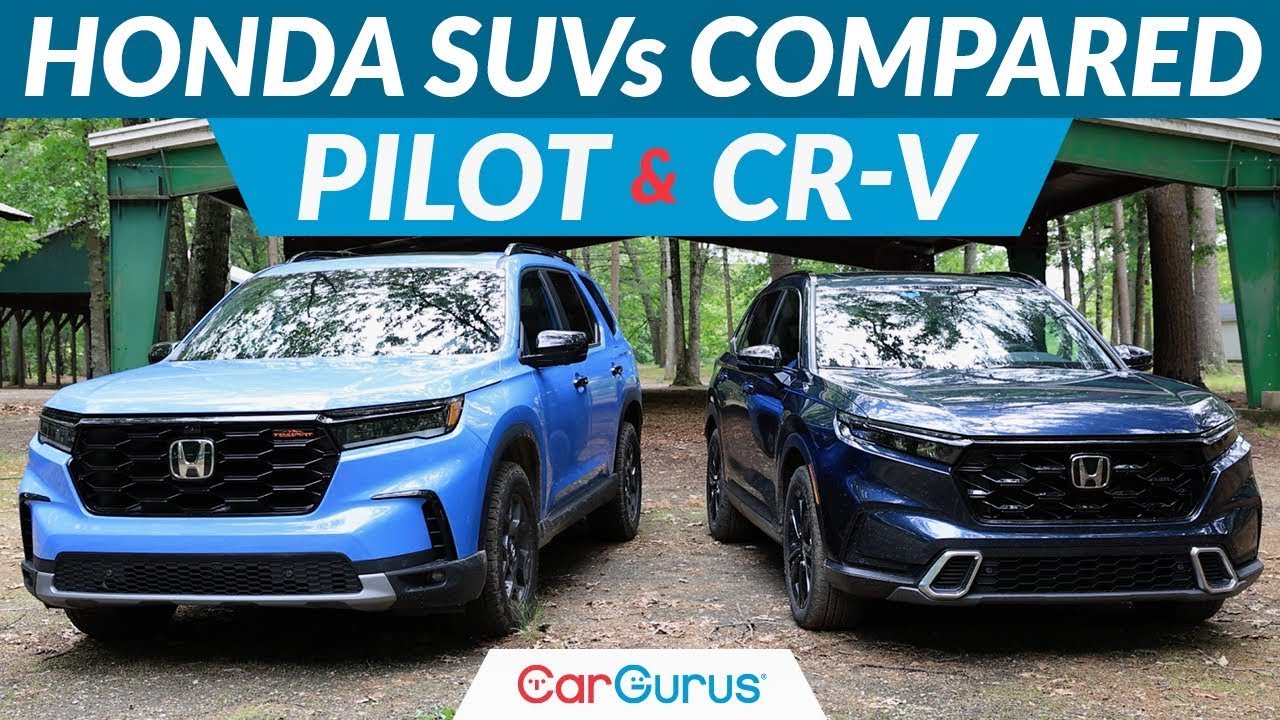 Сравнение Honda Pilot 2023 года и Honda CR-V 2023 года