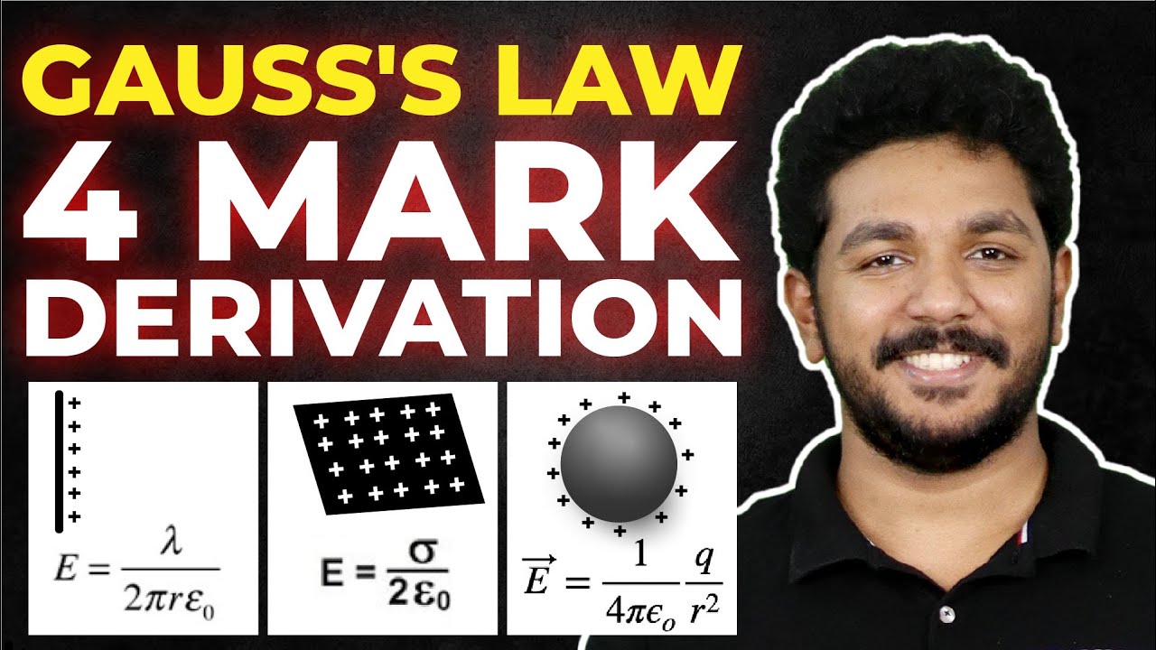 Plus Two Physics | Gauss's Law | Electric Charges and Fields | 4 Mark Derivation