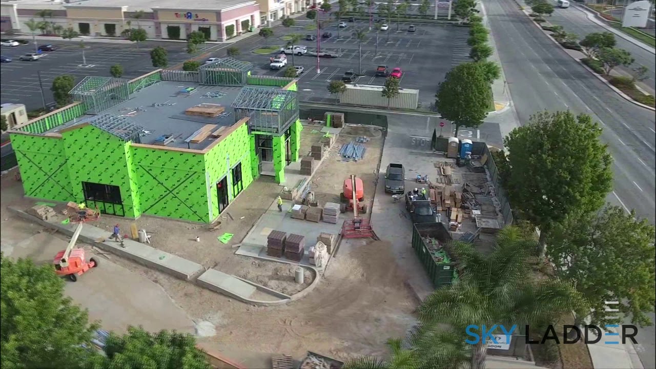 Skylapse™: Aerial 360 Degree Construction Time-lapse Jared Jewelry Store Build (Oct 2016) (1:14)