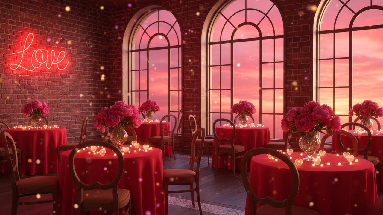 Relaxing Instrumental Music for Valentine’s Day | Background Music for Cafe