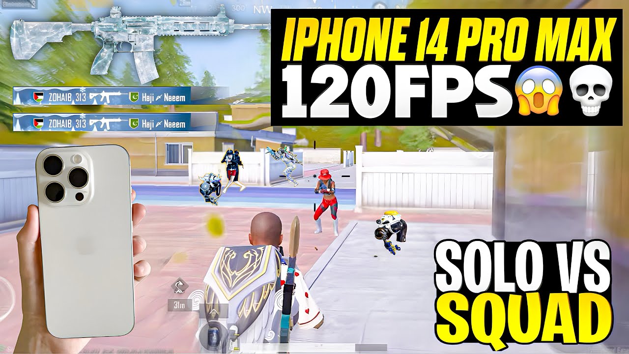 PART-32 IPhone 14 Pro Max 😍 PUBG 120FPS Gameplay 