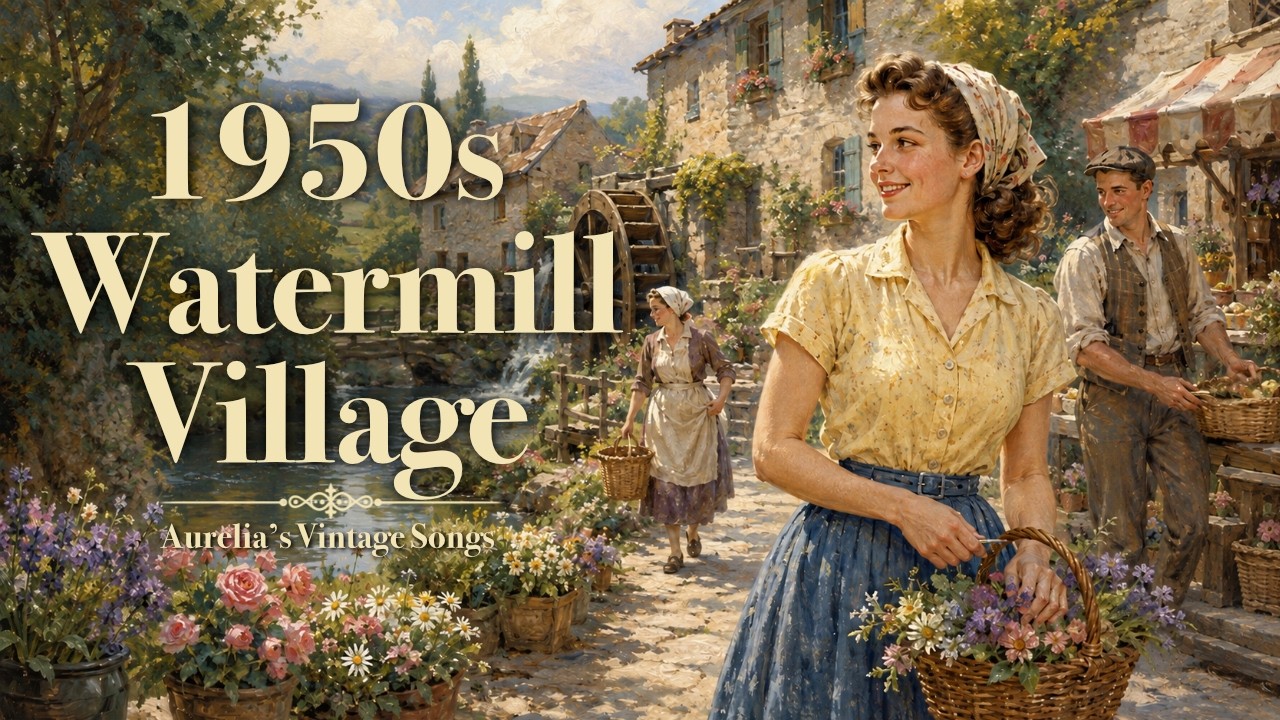 1950s Peaceful Watermill Village | Aurelia's Vintage Songs