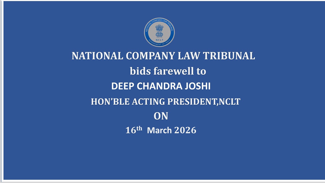 Farewell  Reference of  Hon'ble Acting President Deep Chandra Joshi