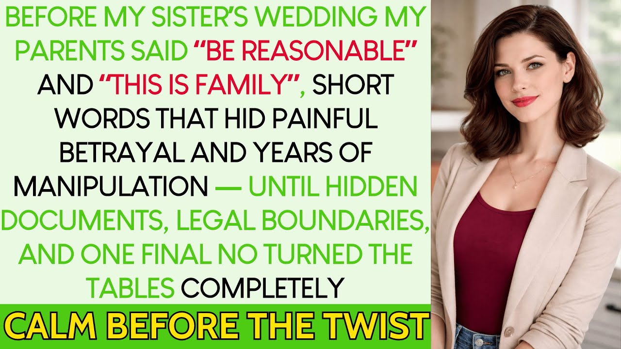 Before A Wedding My Parents Said “You Don’t Need Help” —Cold Betrayal, Silent Pain—Power Turned Back