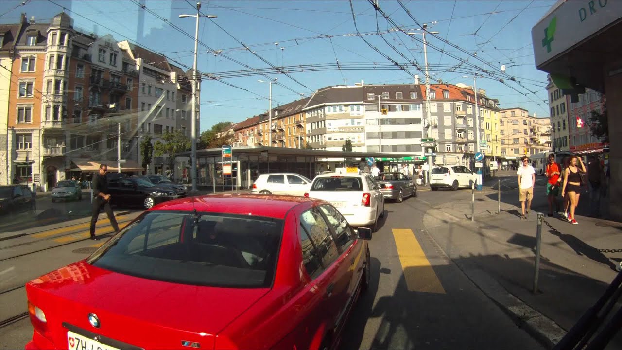 Zurich City Zürich VBZ Trolley Bus Linie 72 Switzerland