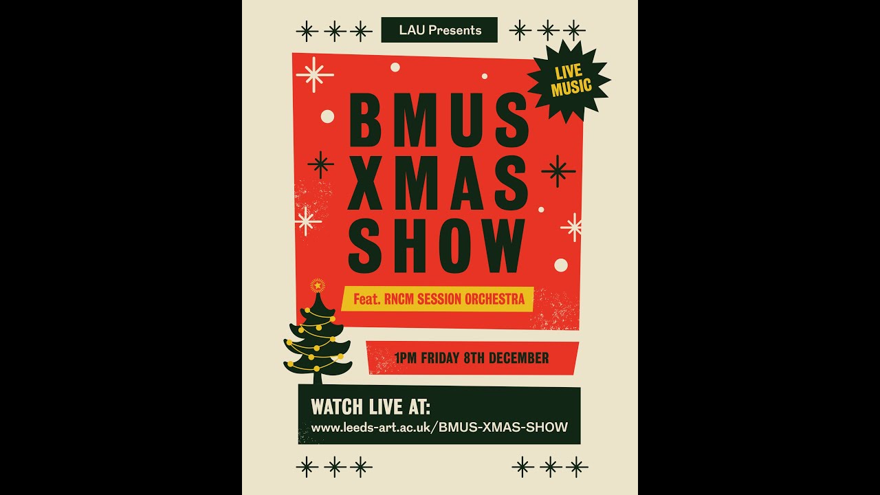 BMus Christmas Concert 2023 feat. RNCM Session Orchestra