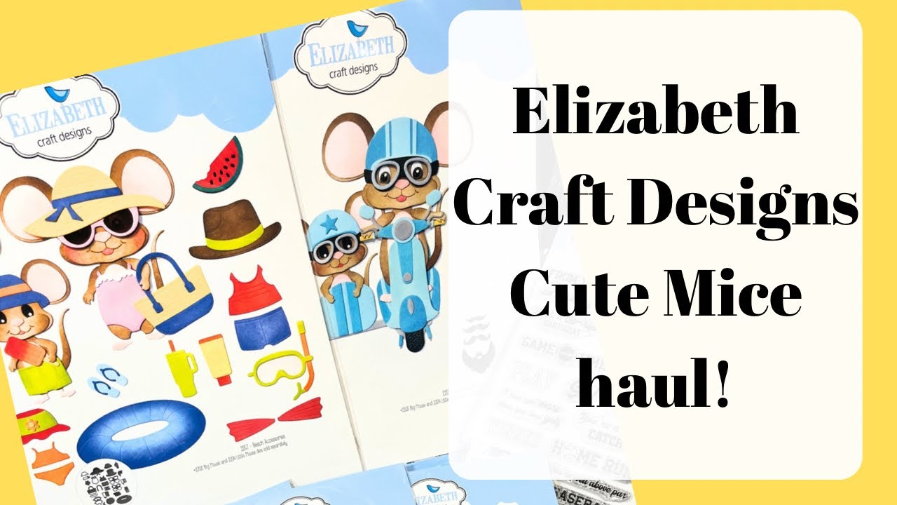 Elizabeth Crafts Designs Cute Mouse summer release!