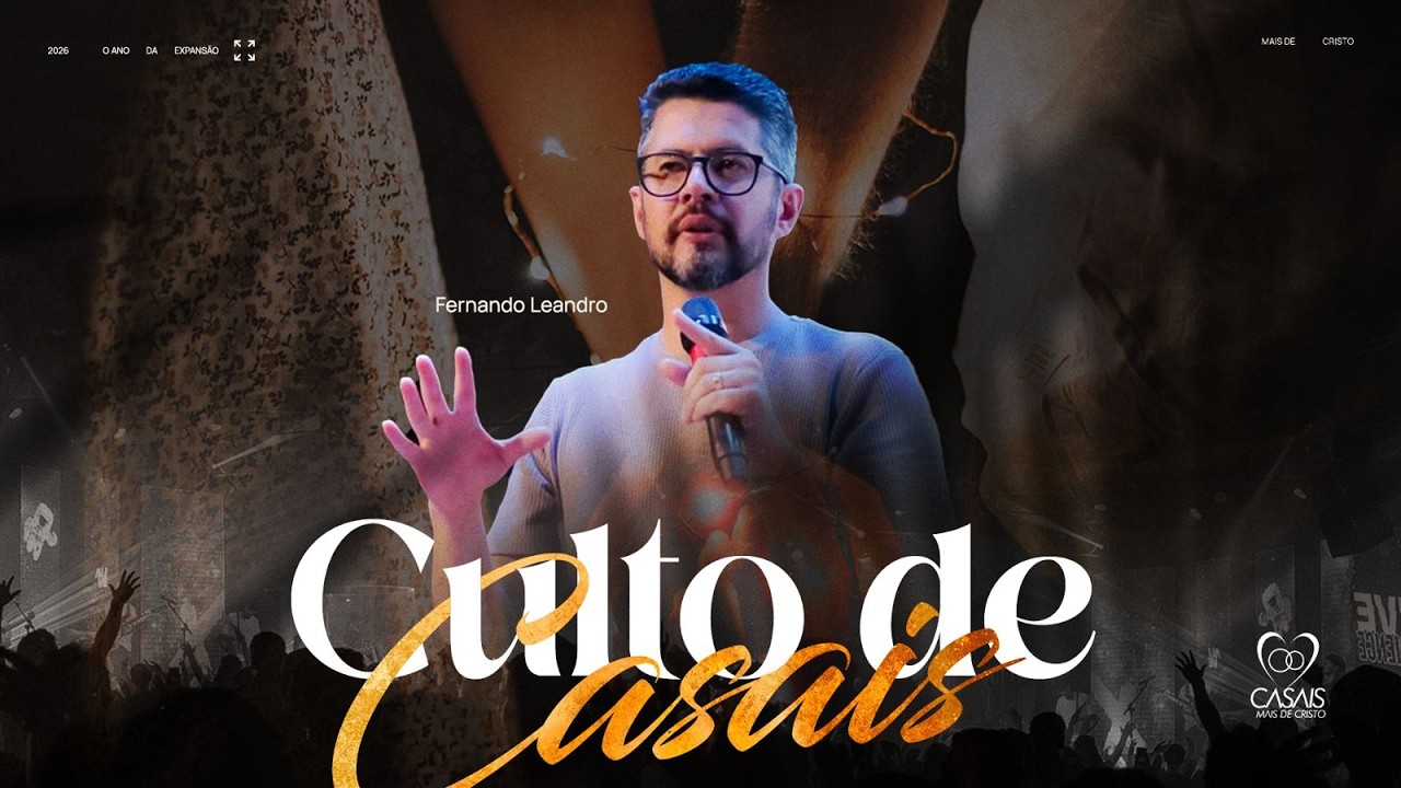 PR FERNANDO LEANDRO - CULTO DE CASAIS, 20h - Mais de Cristo | 23.02.2026