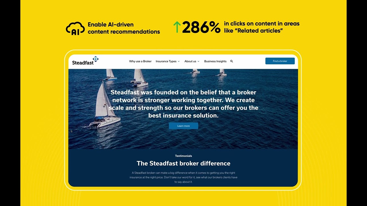 Steadfast: Migrate from Sitecore to Optimizely with ease | Success Story