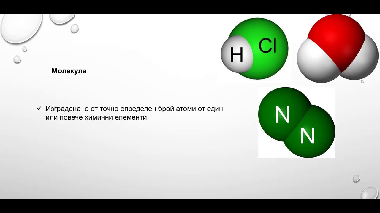 Градивни частици - атом, молекула и йон