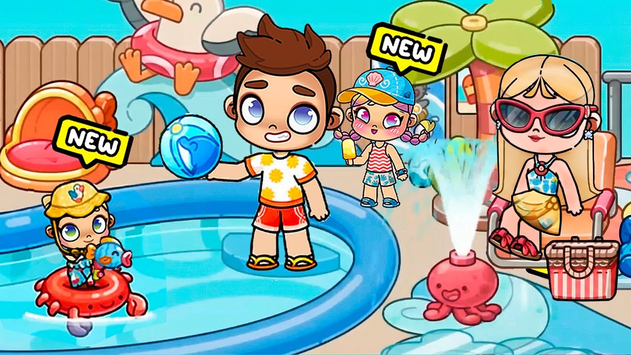 БАССЕЙН 🏊‍♀️🤽 в AVATAR WORLD  ИСТОРИЯ 💕 РУТИНА СЕМЬИ ОБНОВЛЕНИЕ ВСЕ СЕКРЕТЫ СЕРИАЛ