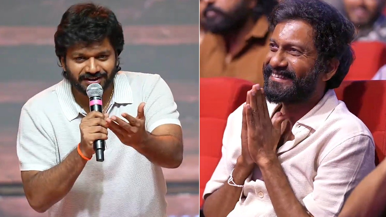 Director Anil Ravipudi Speech at PEDDI Mega Blockbuster Event | Chiranjeevi & Ram Charan