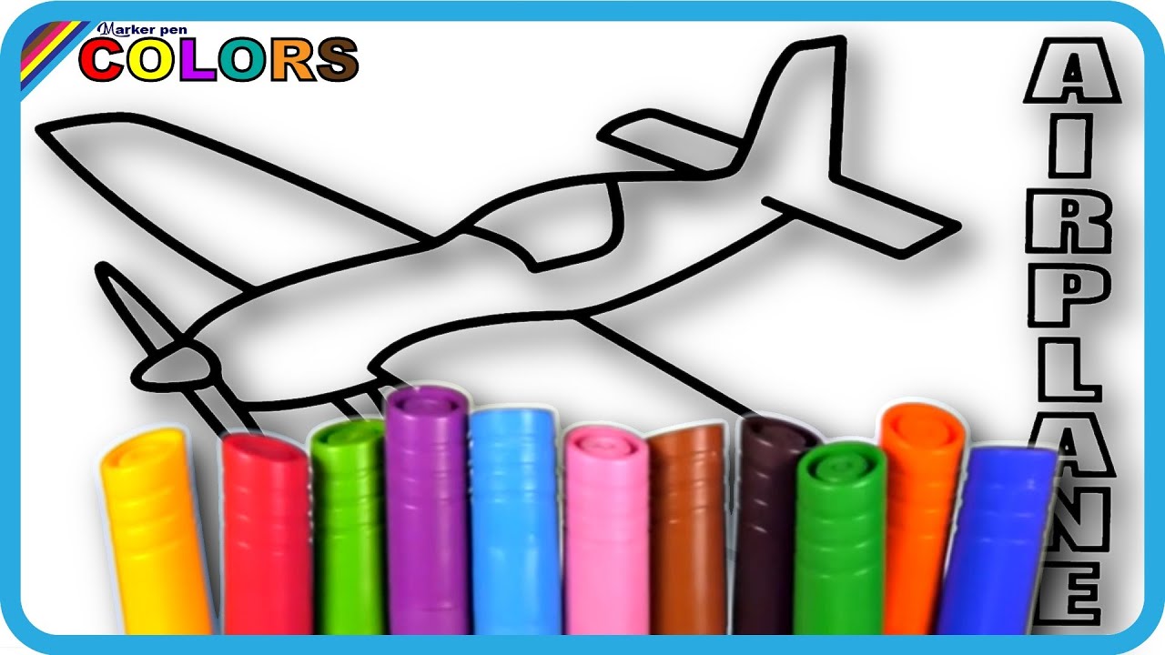 Glider & Airplane Drawing and Coloring | Fun Art Educational | KLC KIDS TABLE✈️