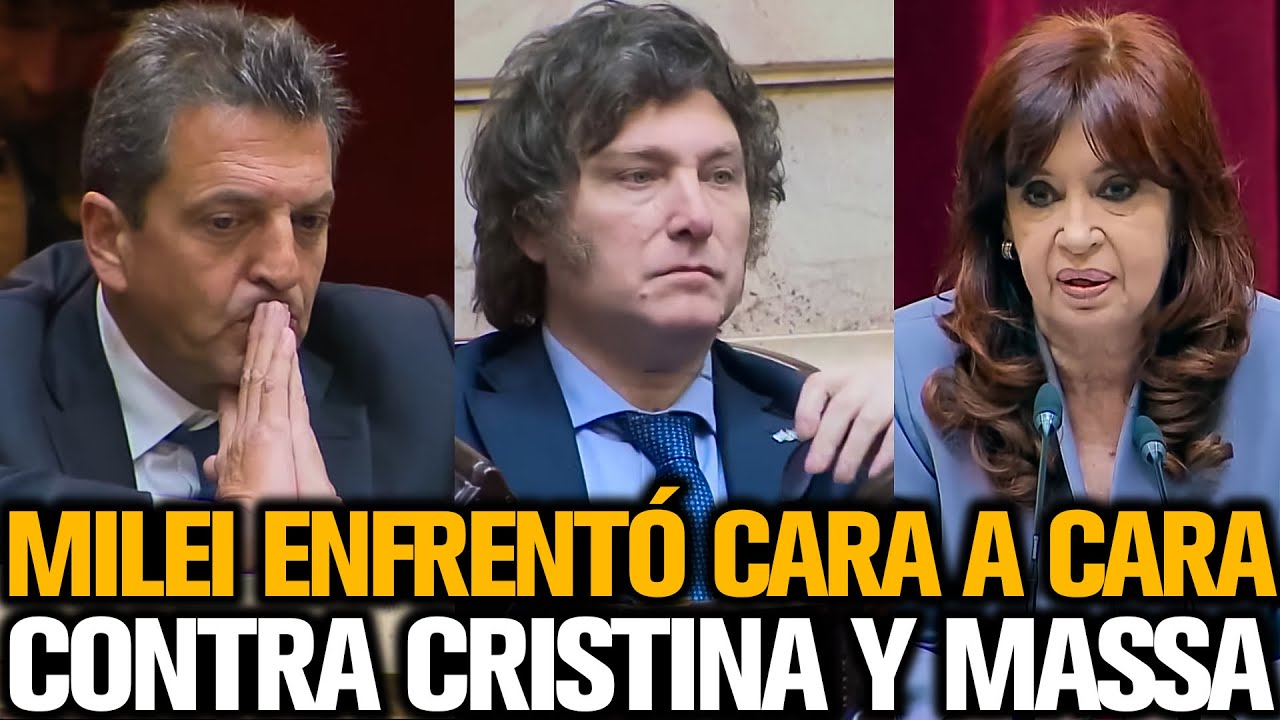 MILEI CRUZÓ A CRISTINA Y MASSA EN DIPUTADOS