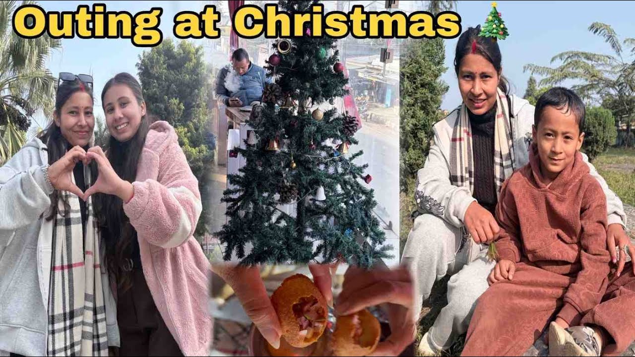 Christmas Day मा घुम्न गयौं park 🏞️\\outing at Christmas 🎄 #dailyvlog