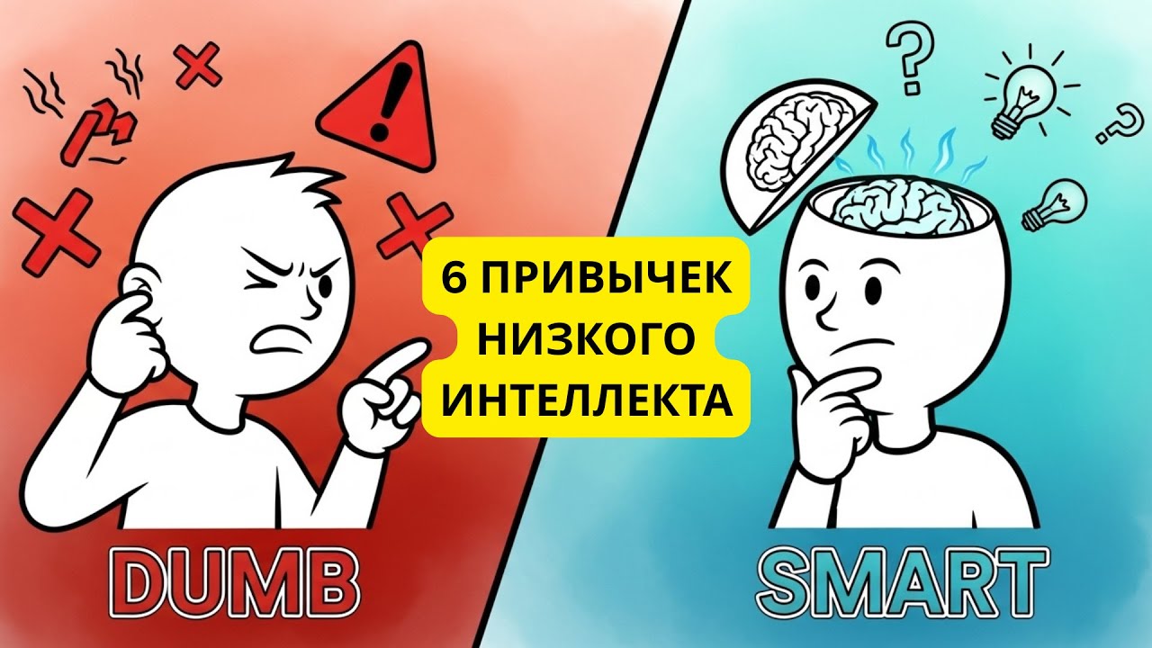 6 привычек, которые ВЫДАЮТ низкий интеллект (Психология)