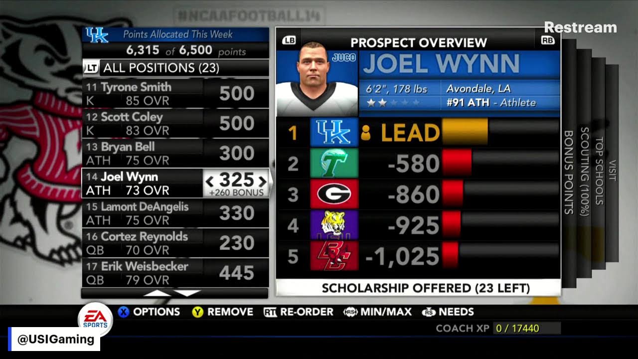NCAA Football | Dynasty Mode | Unlimited Sports Inc Gaming