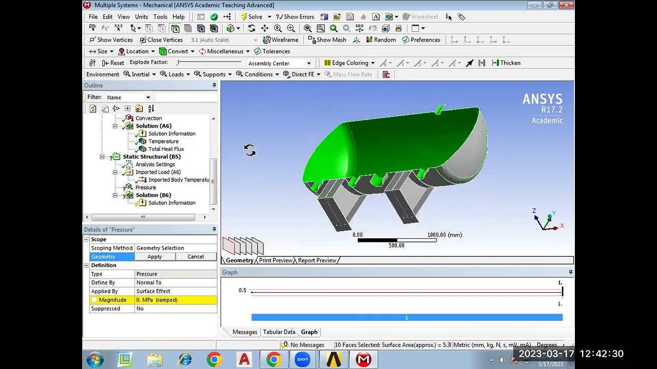 Session-14: Structural, Thermal and Modal Analysis of Pressure Vessel using ANSYS Workbench