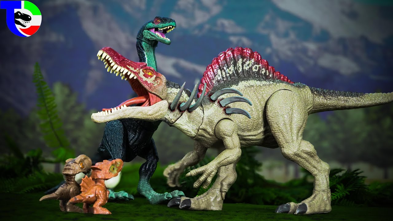SPINOSAURUS VS THERIZINOSAURUS 🦖Jurassic World | Movie for Families