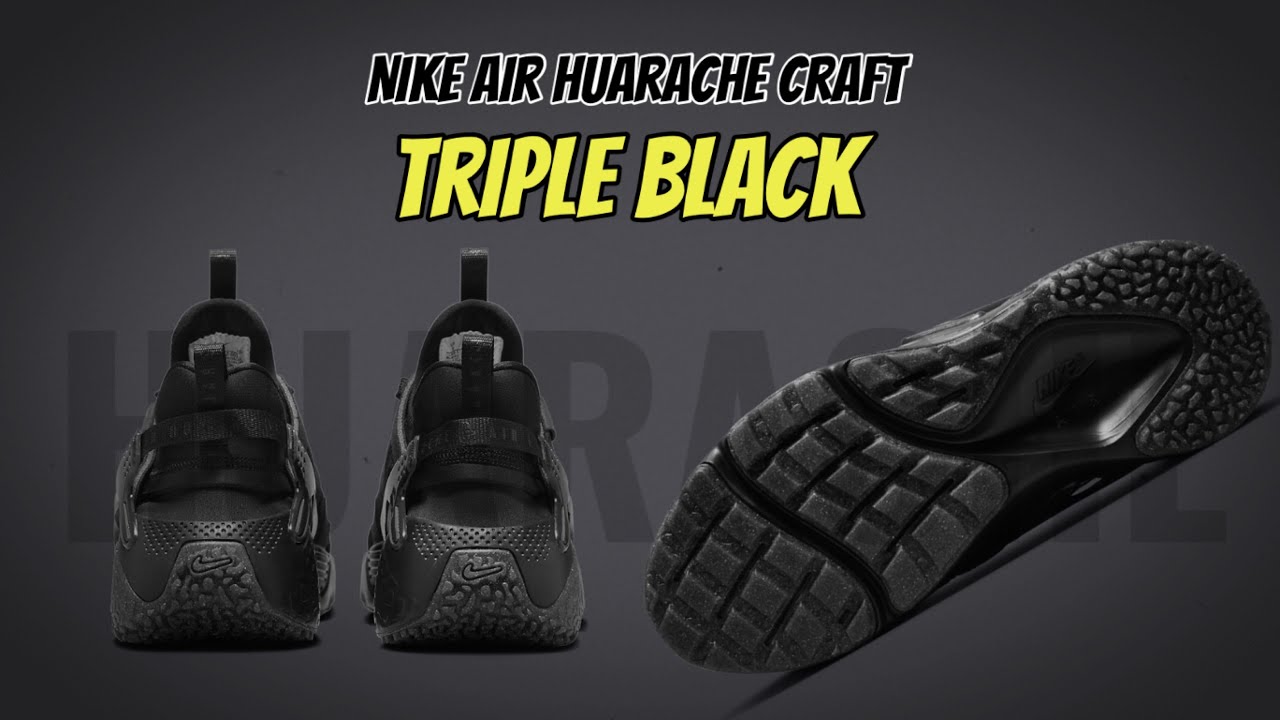 Nike Air Huarache Craft Triple Black