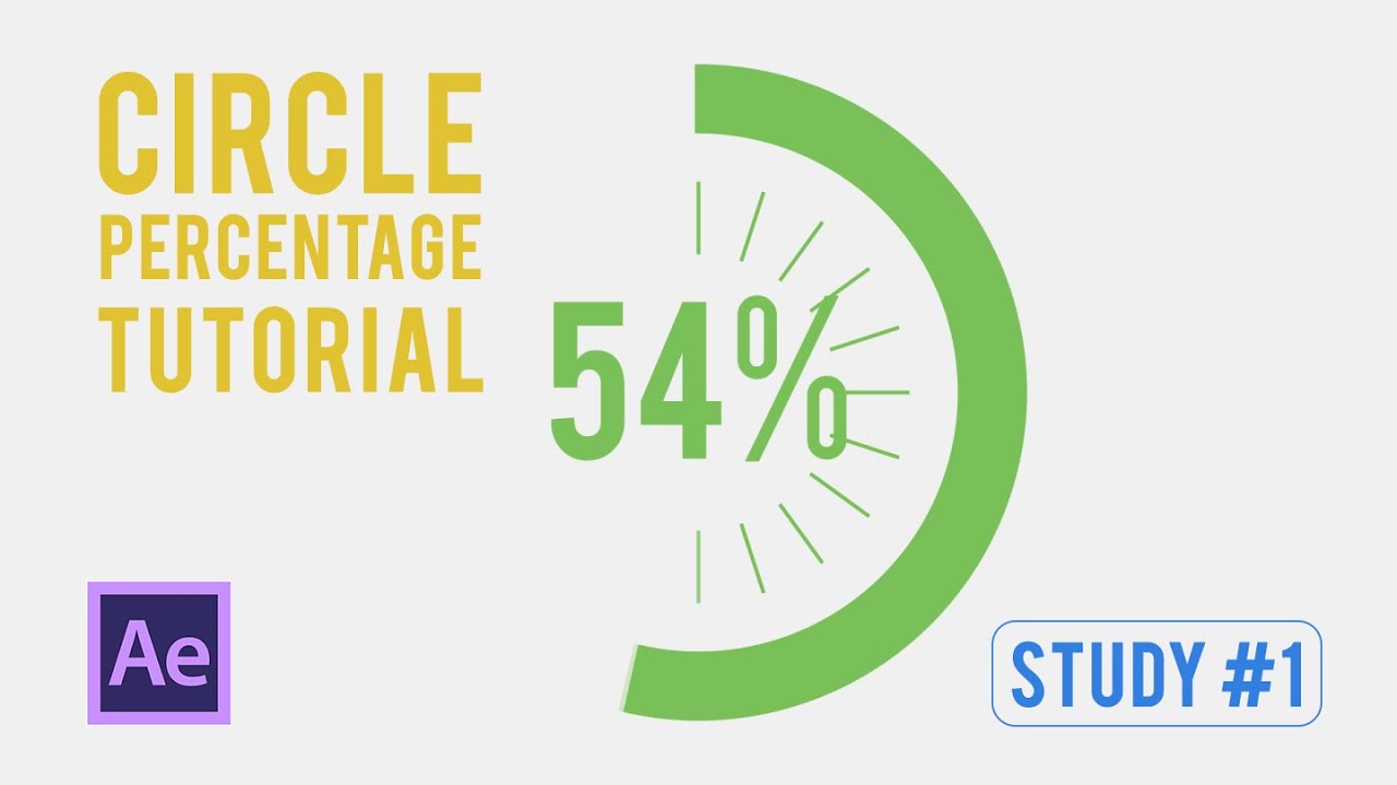 Study #1 Infographics - Animated Circle Percentage