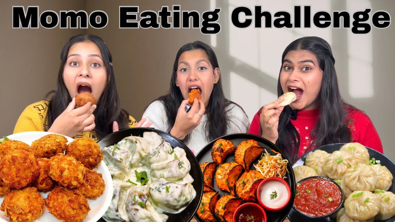 Bahubali Momo Eating Challenge || Kurkure Momo,Afgani Momo,Tandoori Momo,Steam Momo