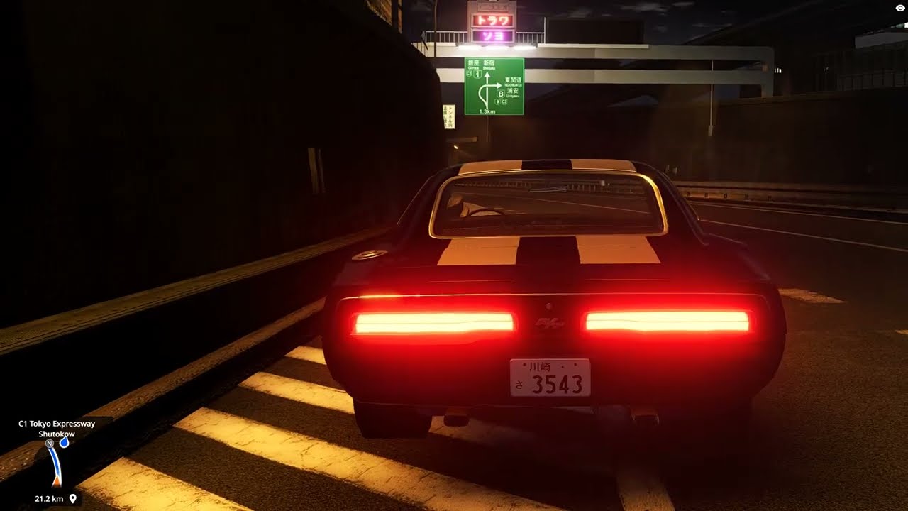 BeamNG Amazing night run in Tokio