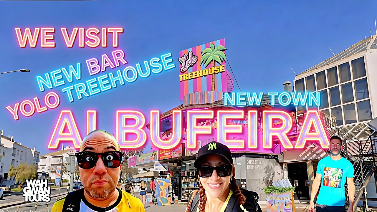 Прогулка по новому городу Албуфейра днем ​​+ первый взгляд на домик на дереве YOLO! 🌴🍹