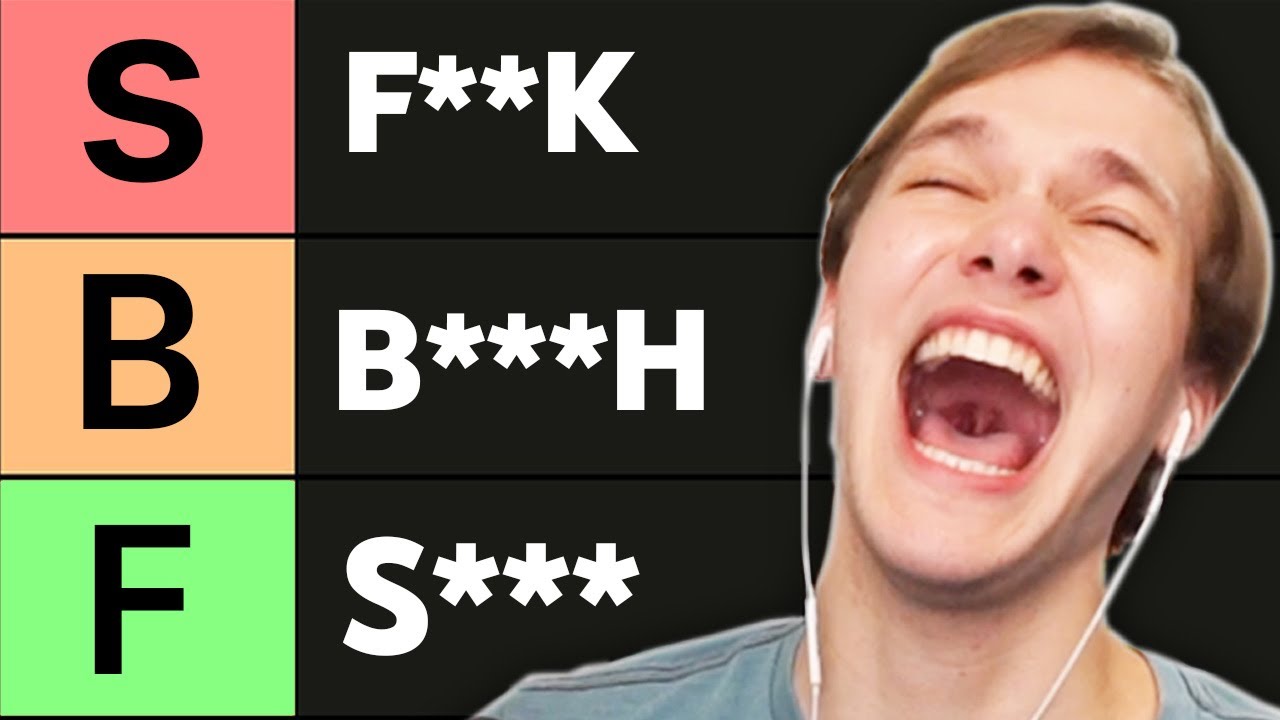 Ranking My Favorite CURSE WORDS
