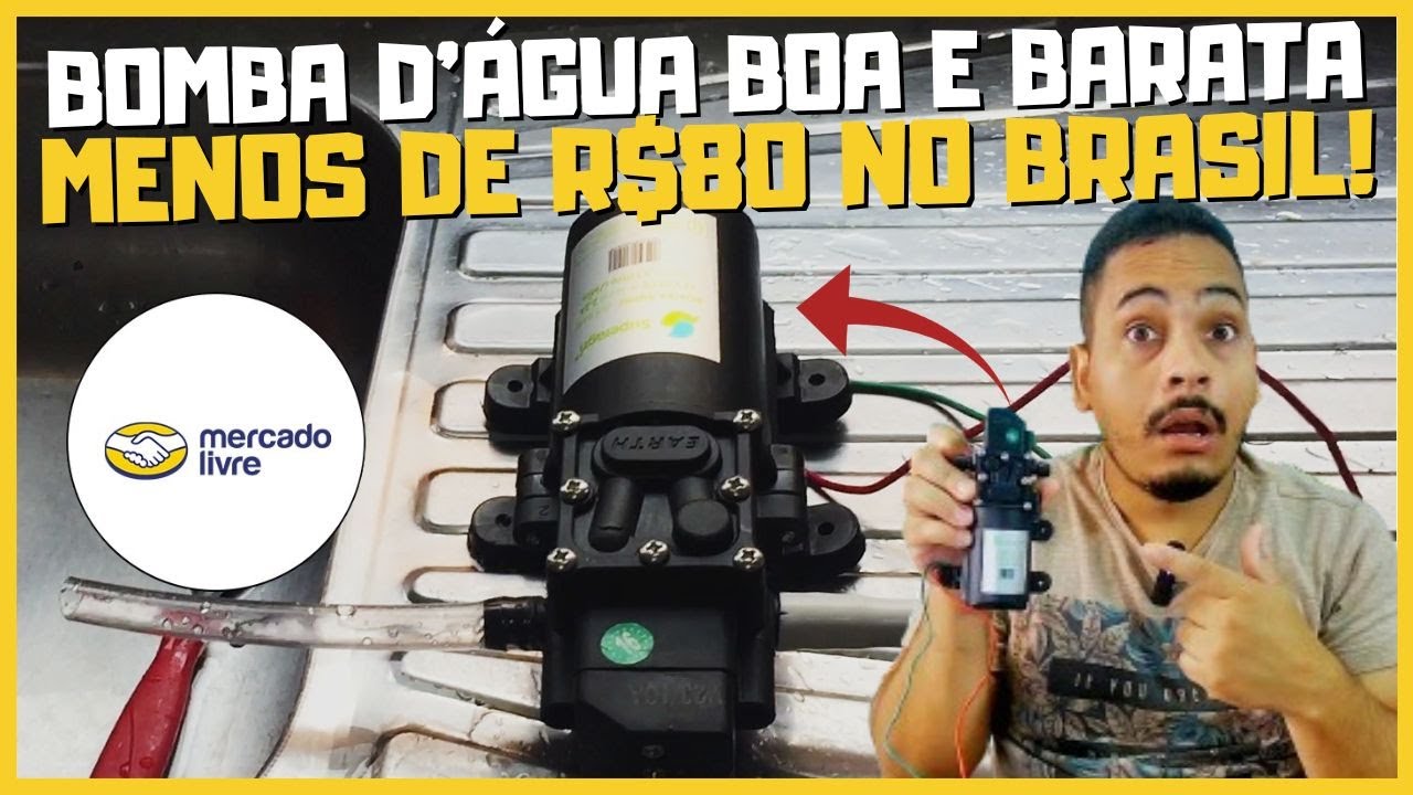 BOMBA DIAFRAGMA SUPERAGRI DO MERCADO LIVRE ! UMA SUPER BOMBA D' ÁGUA COM 80 PSI 12V ! MENOS DE R$80
