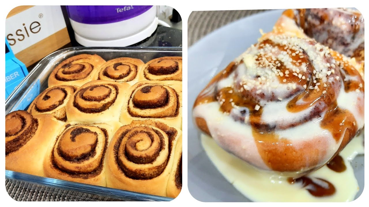 مطبخ ام وليد / سينابون بالقرفة و الكاكاو مع كريمة👌 تخلي طعمو اكثر من رائع😋😋😋 .