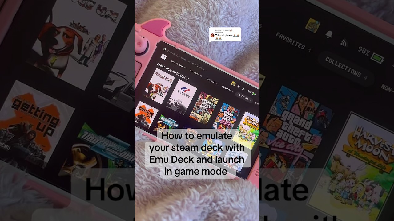 How to emulate games on your steam deck using Emu Deck ❣️. #emulation #steamdeck #ps2 #nostalgic