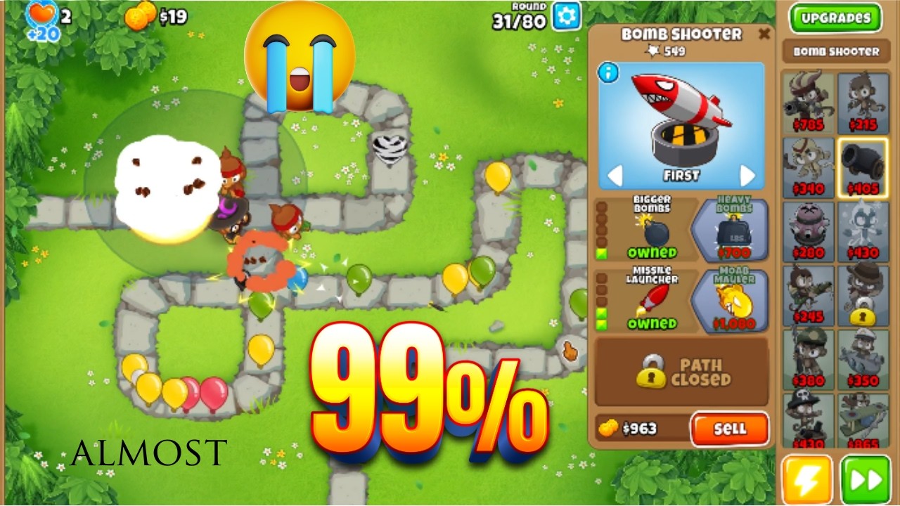 I Tried to 100% My FIRST Bloons TD 6 Map… This Happened.(Attempt 2)