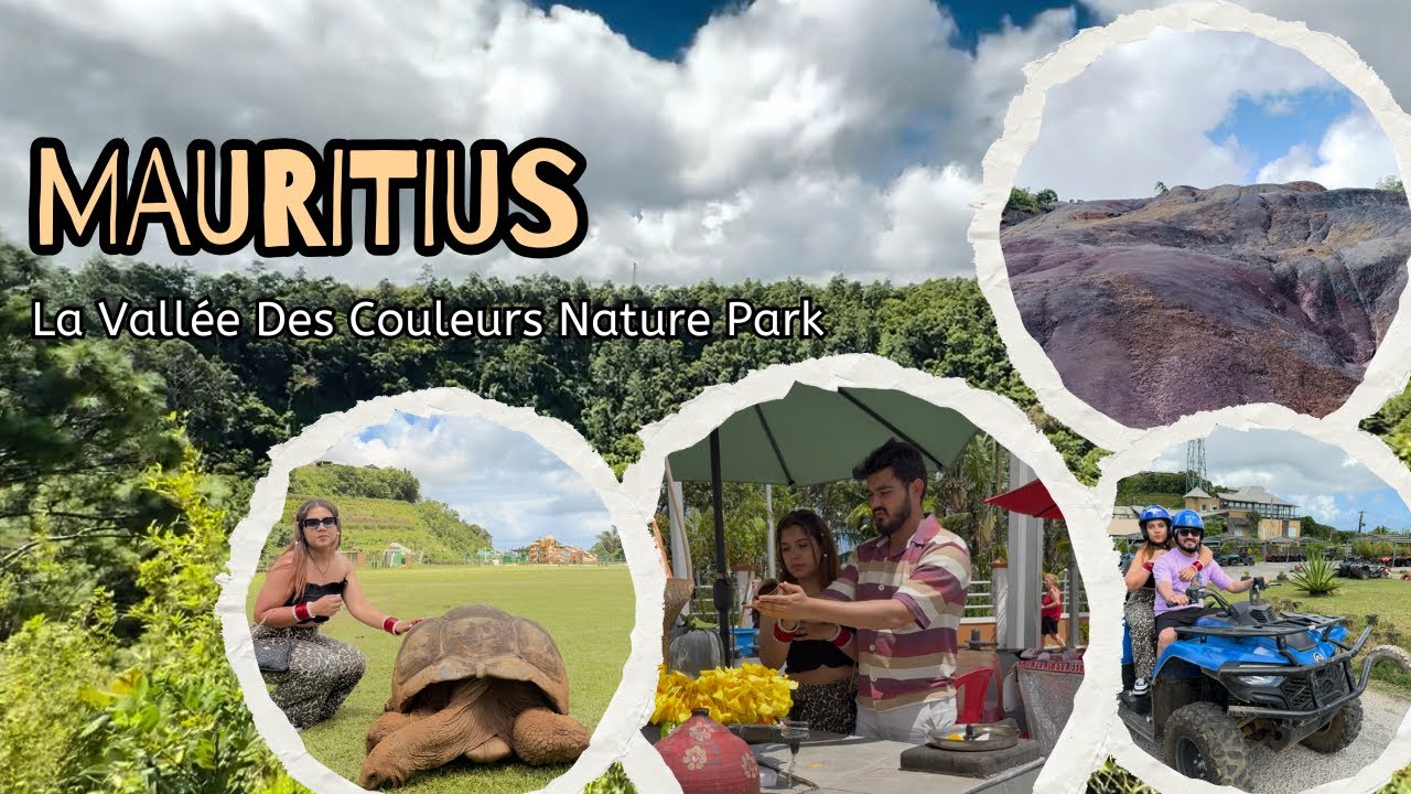 Day-4 La Vallée Des Couleurs Nature Park🌳🎡💕Adventure 🏎️ Charmel 7 coloured earth 🌍 Mandir🛕