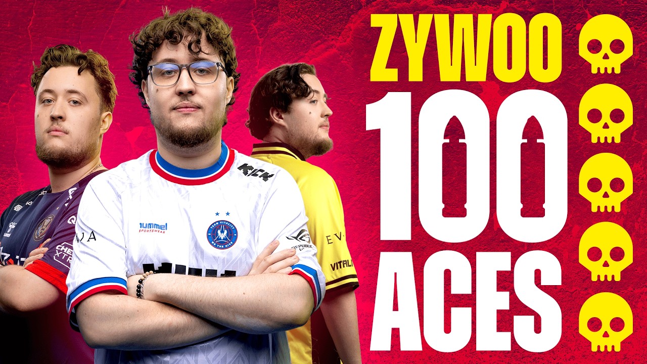 FIRST PLAYER TO REACH 100 ACES : ZYWOO