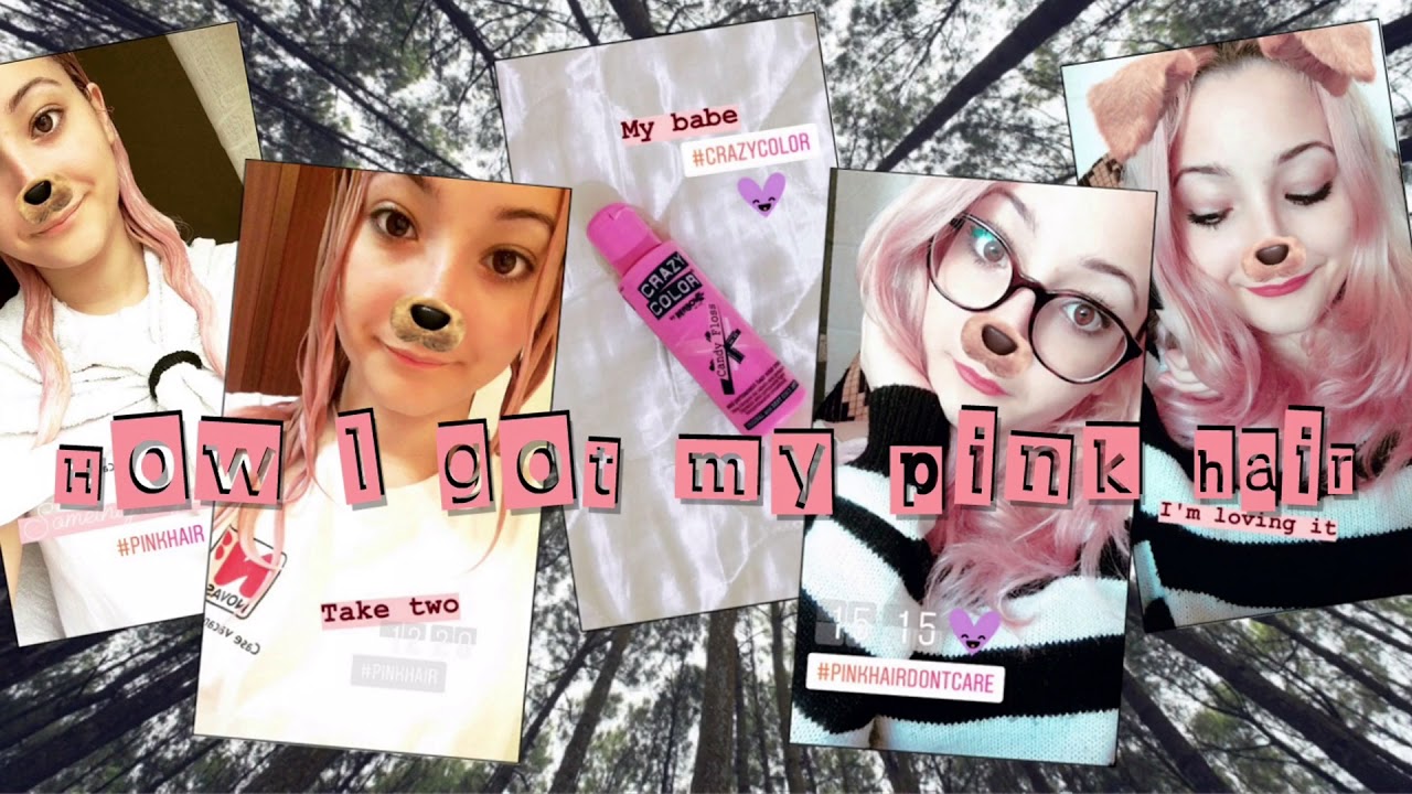 How I got my Pink Hair with Crazy Color Candy Floss