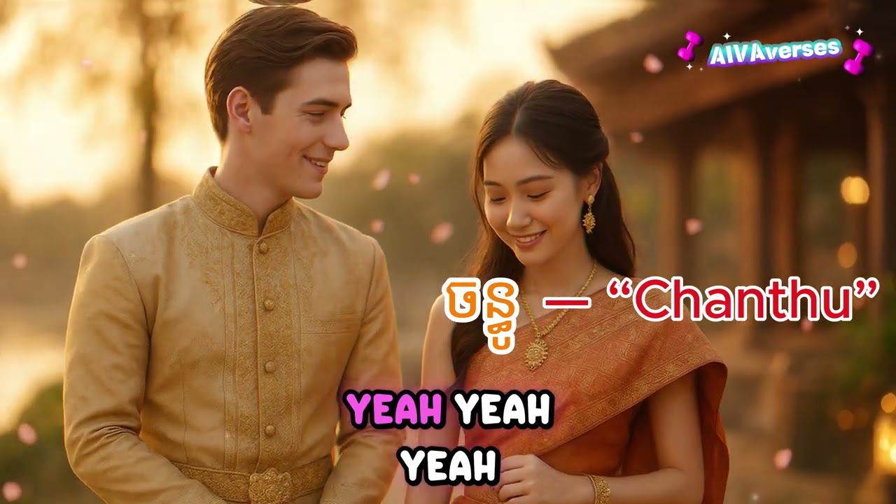 ចន្ធូ (Chanthu) Remix – Traditional Khmer Love Story | Foreign Couple in Khmer Outfits