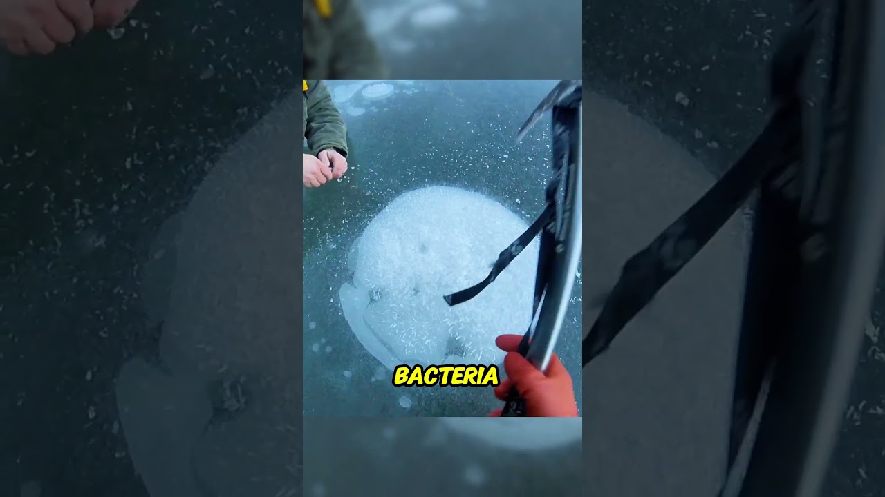 Burning Methane on Frozen Lakes